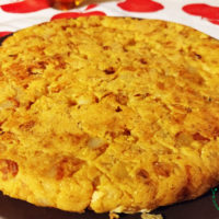 Tortilla de patata vegana